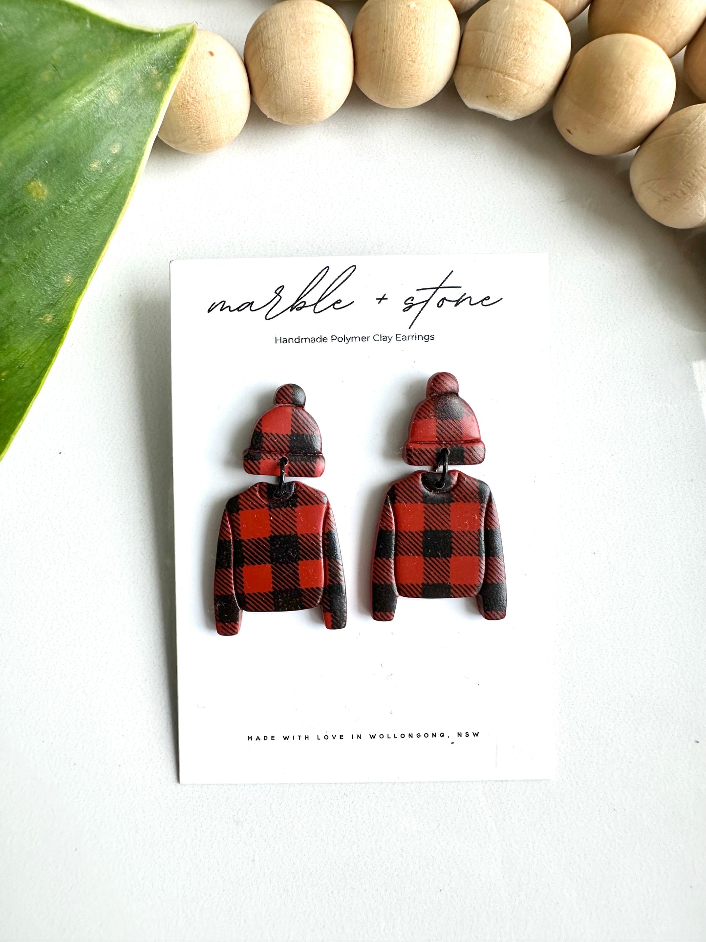 Christmas - red checkered sweater set