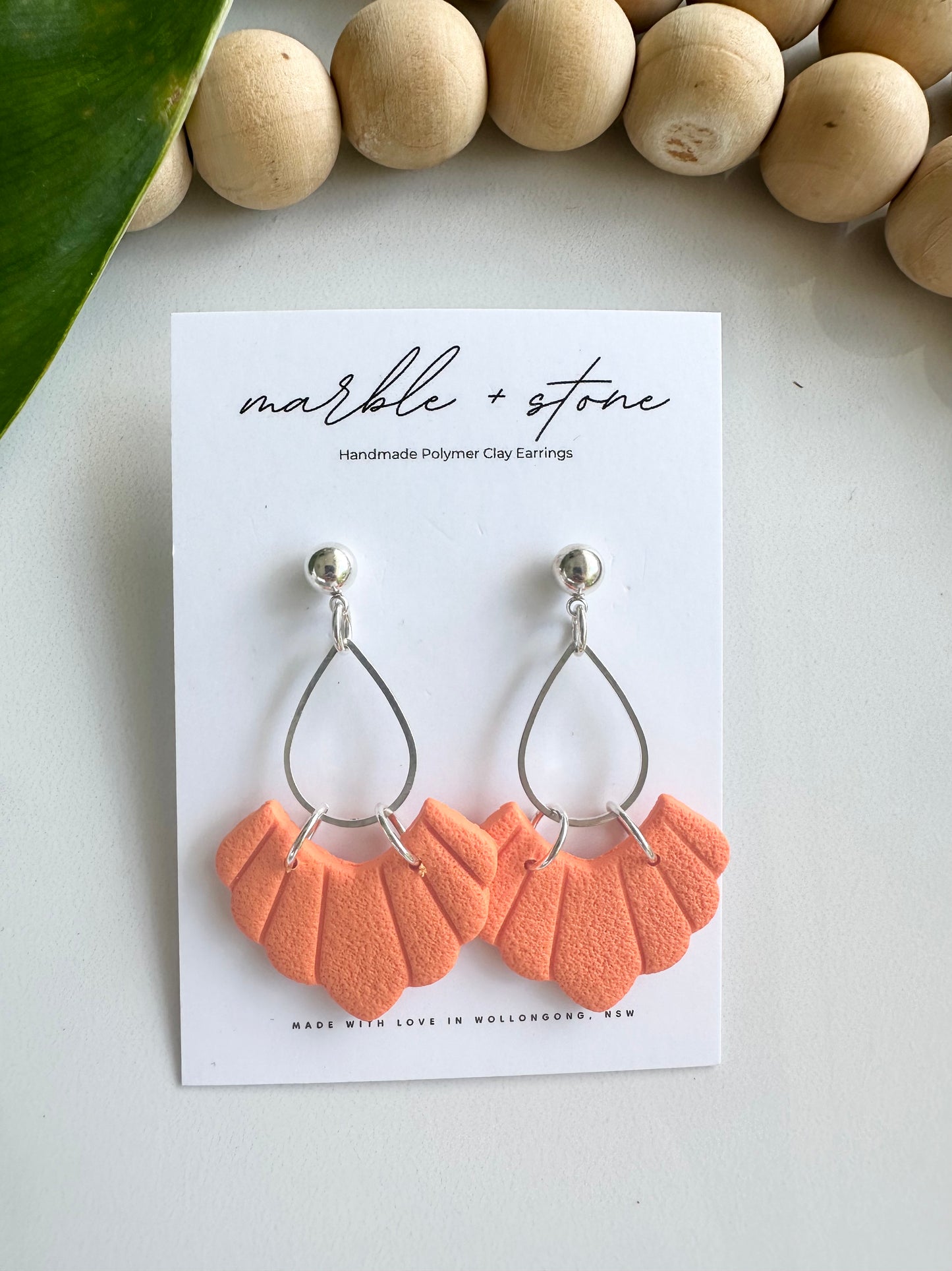 Fan - silver and orange