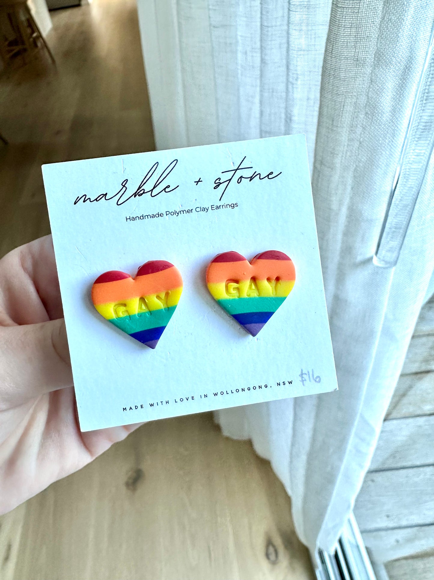 Mega heart - rainbow 'gay'