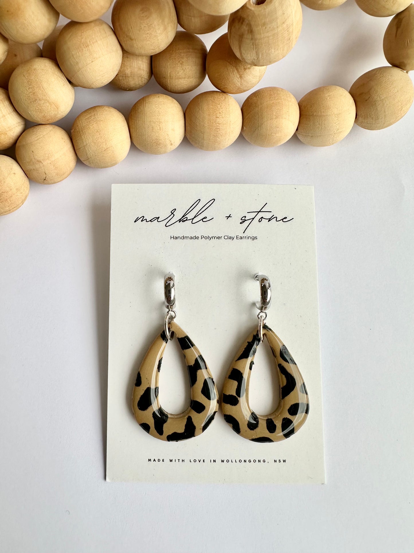 Leopard print teardrop