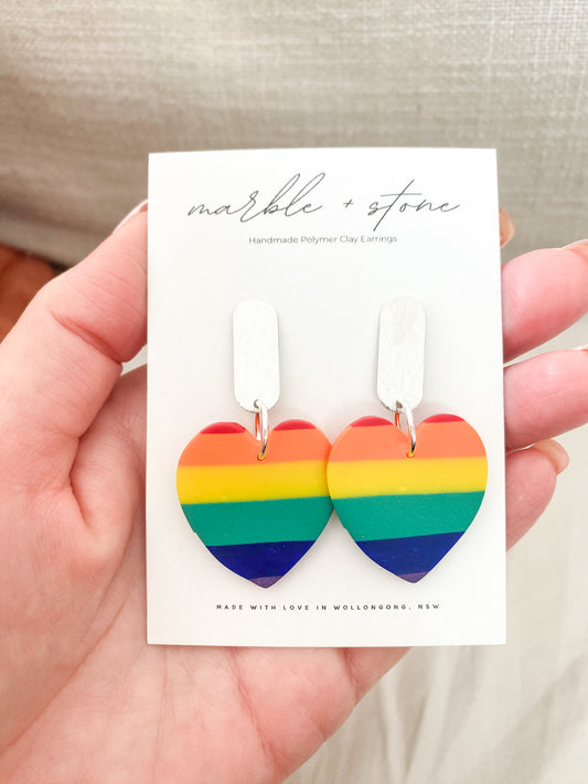 Rainbow hearts