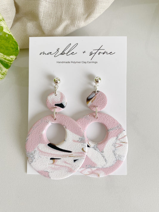 Rosy - pink silver mix