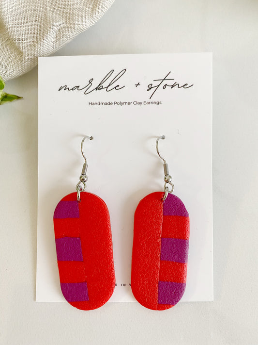 Olivia - red and purple