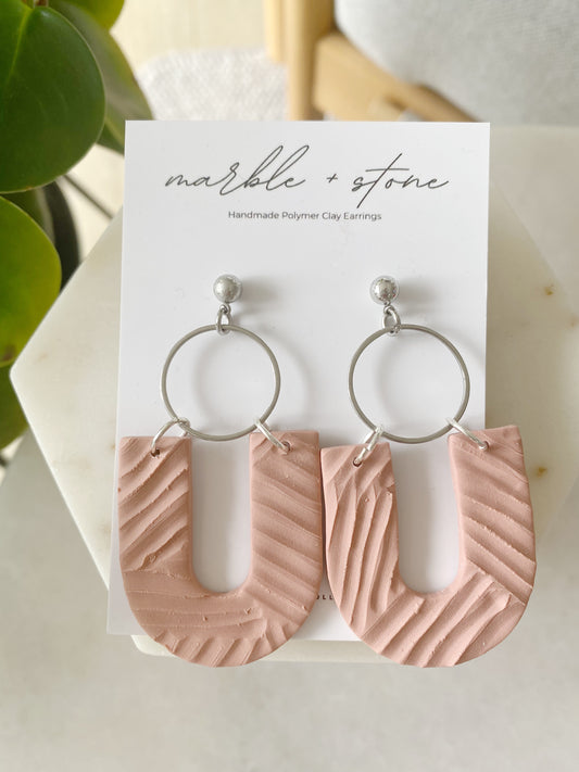 Abby - dusty pink and silver