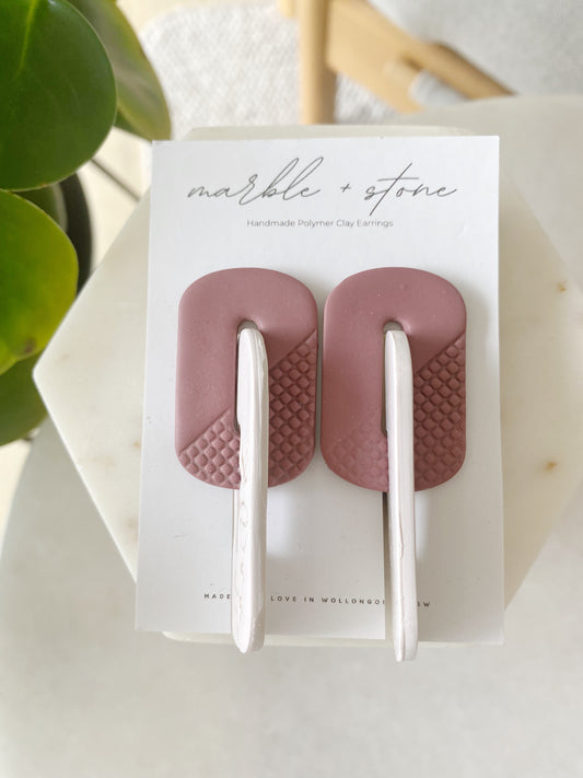 Double link - linen and rust